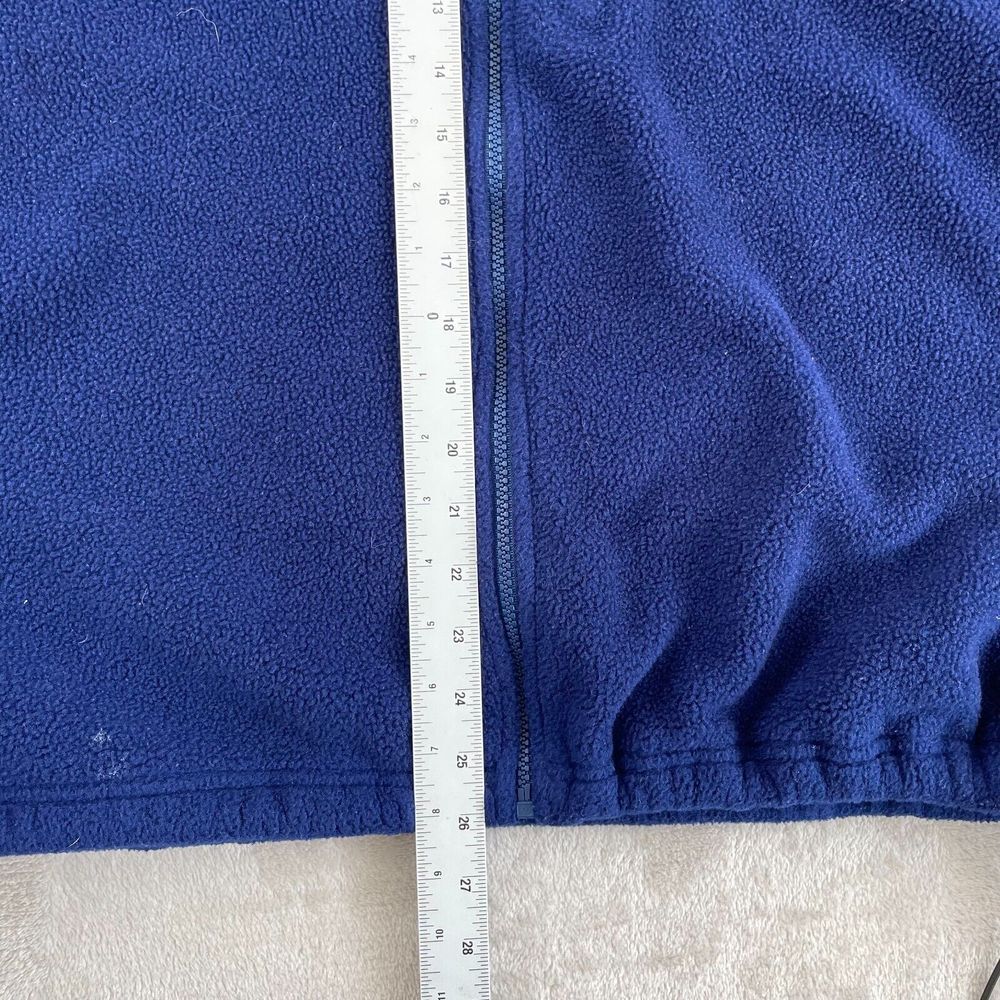 Vintage LL Bean Mountain Deep Pile Fleece Jacket Blue Men XL Full Zip 90's Logo‎ - Picture 11 of 12